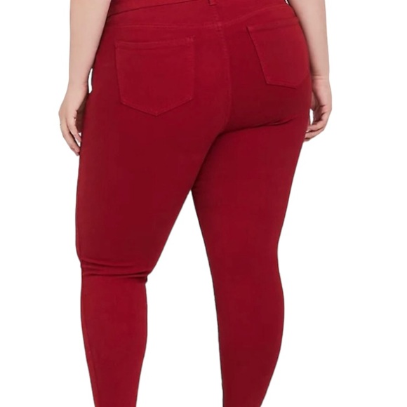 Torrid Red Ankle Cropped Skinny Jean Leggings - Women’s Size 16S - Picture 2 of 8